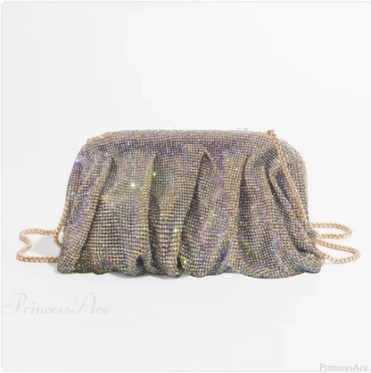 Shiny Rhinestone Wedding Clutch Wristlet