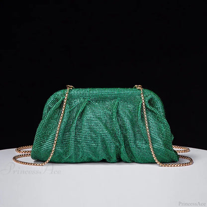 Shiny Rhinestone Wedding Clutch Wristlet