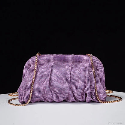 Shiny Rhinestone Wedding Clutch Wristlet