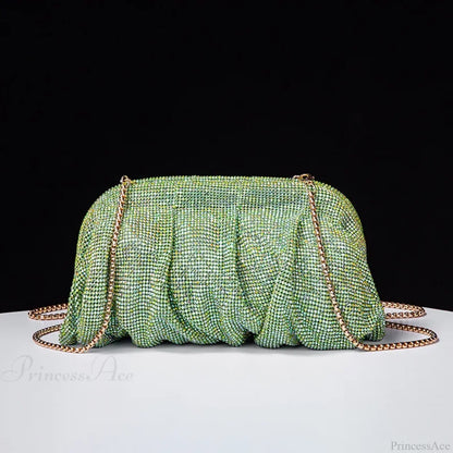Shiny Rhinestone Wedding Clutch Wristlet
