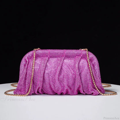 Shiny Rhinestone Wedding Clutch Wristlet