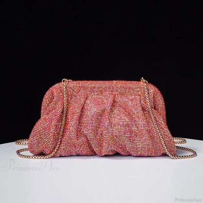 Shiny Rhinestone Wedding Clutch Wristlet