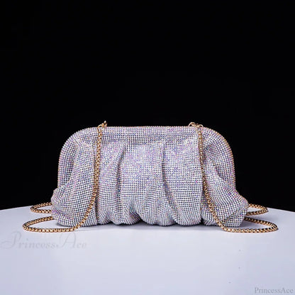 Shiny Rhinestone Wedding Clutch Wristlet