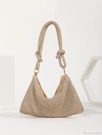 Shiny Rhinestones Elegant Party Wedding Clutch Bag