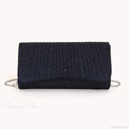 Shiny Shoulder Chain Satchel Wedding Cocktail Clutch Bag