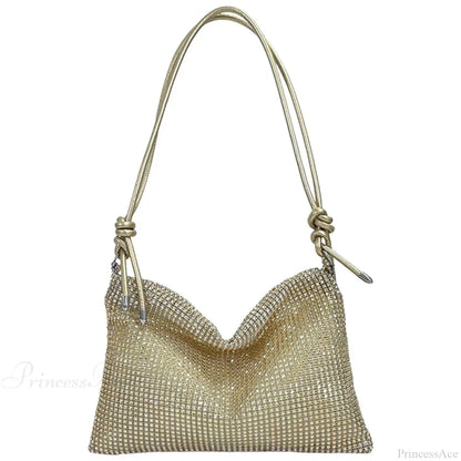 Shiny Shoulder Chain Satchel Wedding Cocktail Clutch Bag