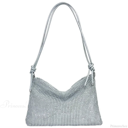 Shiny Shoulder Chain Satchel Wedding Cocktail Clutch Bag