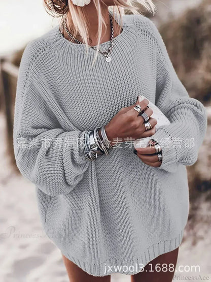 Simple Knit Elastic Winter Sweater