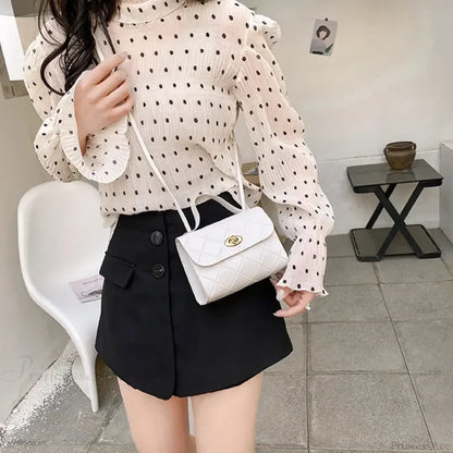 Simple PU Leather Mobile Phone Coin Crossbody Handbag