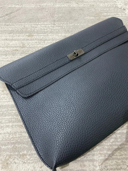 Simple Red PU Leather Envelope Clutch Bag for Women