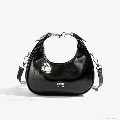 Simple Versatile Solid Color Shoulder Messenger Handbag