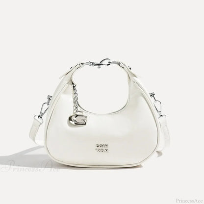 Simple Versatile Solid Color Shoulder Messenger Handbag