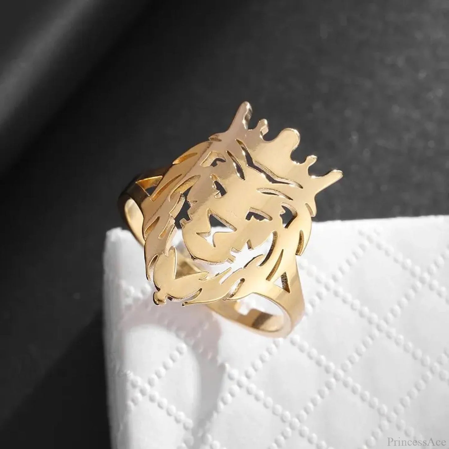 Sinister Eye Style Gothic Pointer Ring