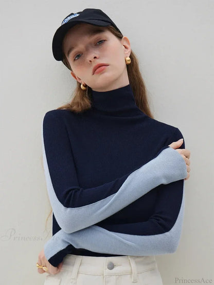 Slim Style Two - wear High Turtleneck Sweater