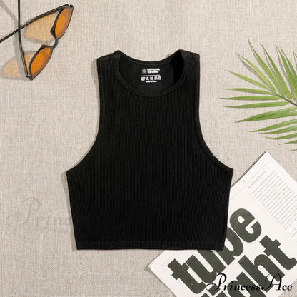 Solid Basic Seamless Streetwear Tank Tops