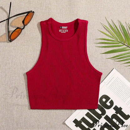 Solid Basic Seamless Streetwear Tank Tops