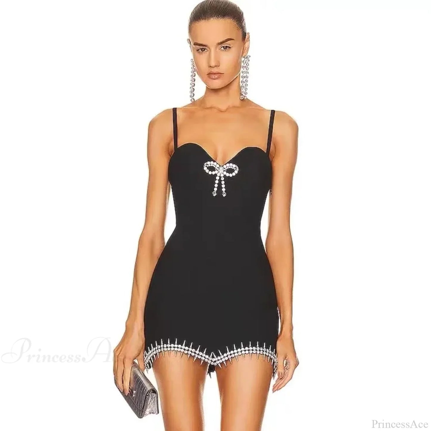 Solid Color Mini Backless Party Dress