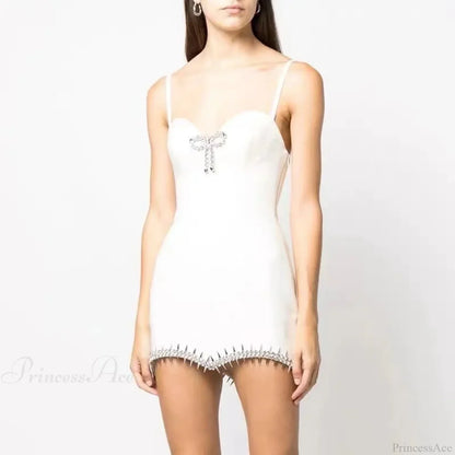 Solid Color Mini Backless Party Dress