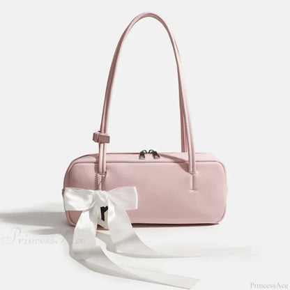 Solid Color Zipper Shoulder Bag for Women