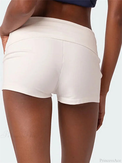 Solid Striped Pajama Sleep Short