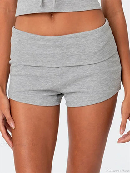 Solid Striped Pajama Sleep Short