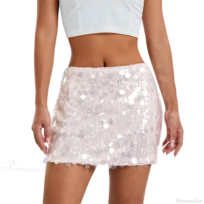 Sparkle Sequin Glitter Mini Skirt