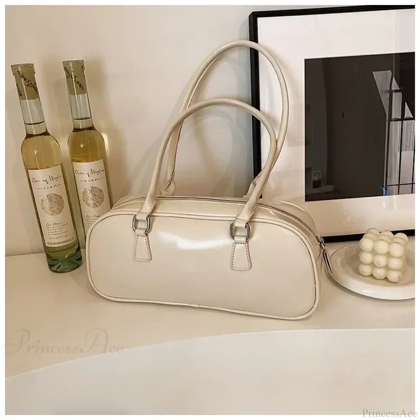 Spring Retro PU Leather Underarm Shoulder Bag