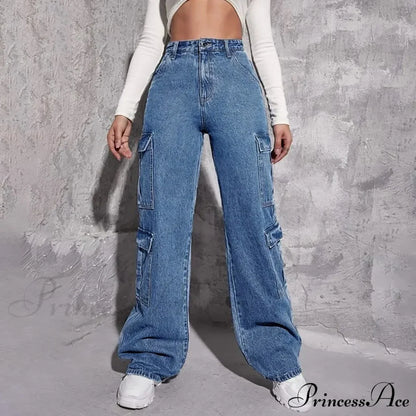 Spring Slim Fit Size Calf Hole Stretch Jeans