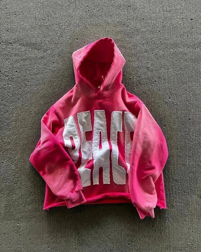 Star Patch Embroidery Hoodie