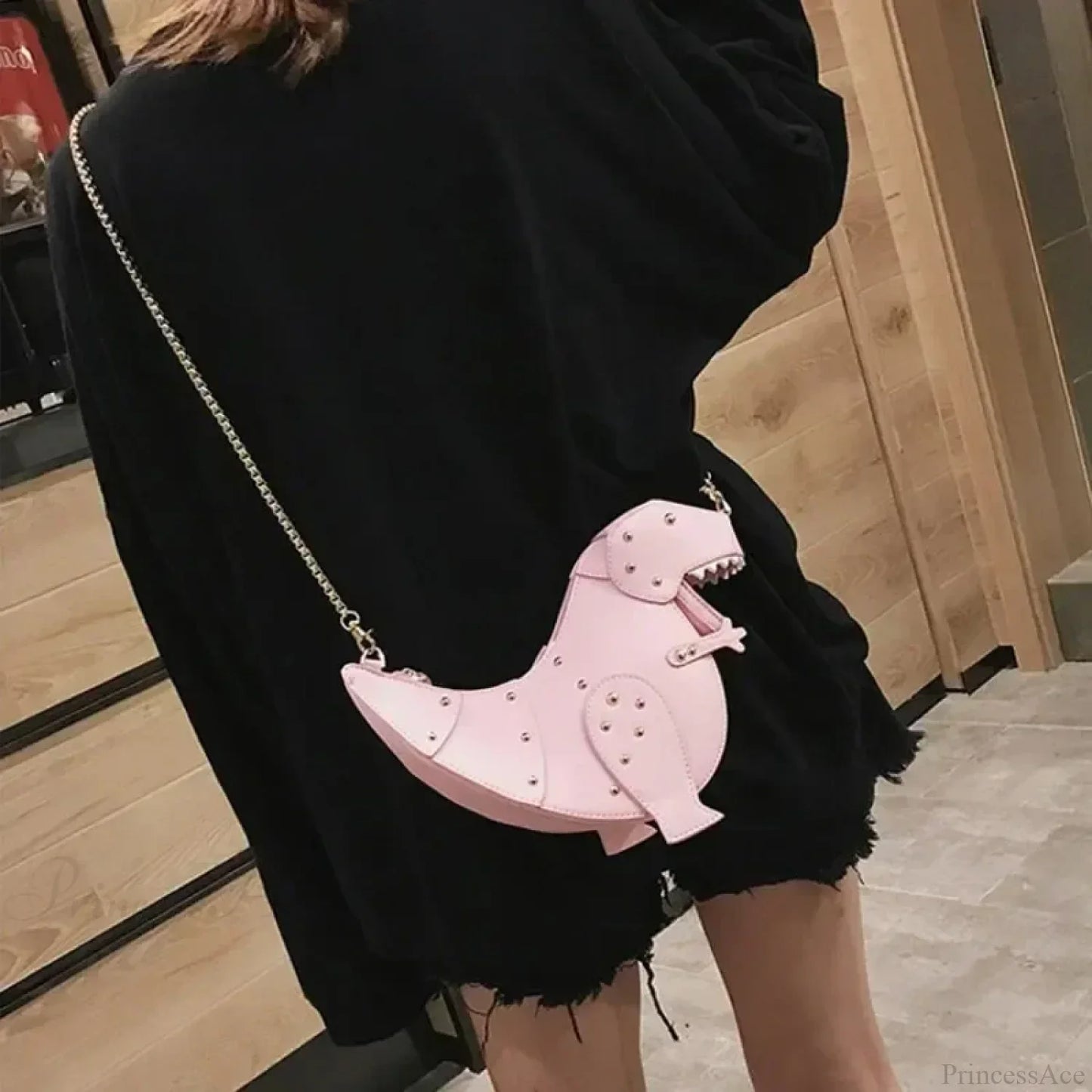 Star Tote Denim Chain Shoulder Bag