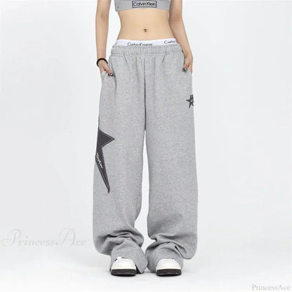 Stars Embroidery Pants Pants