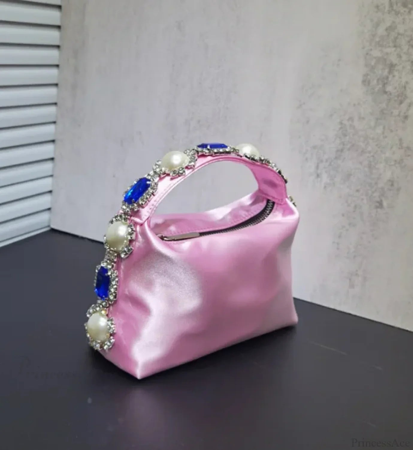 Stones Silk Phone Handbag Wristlet
