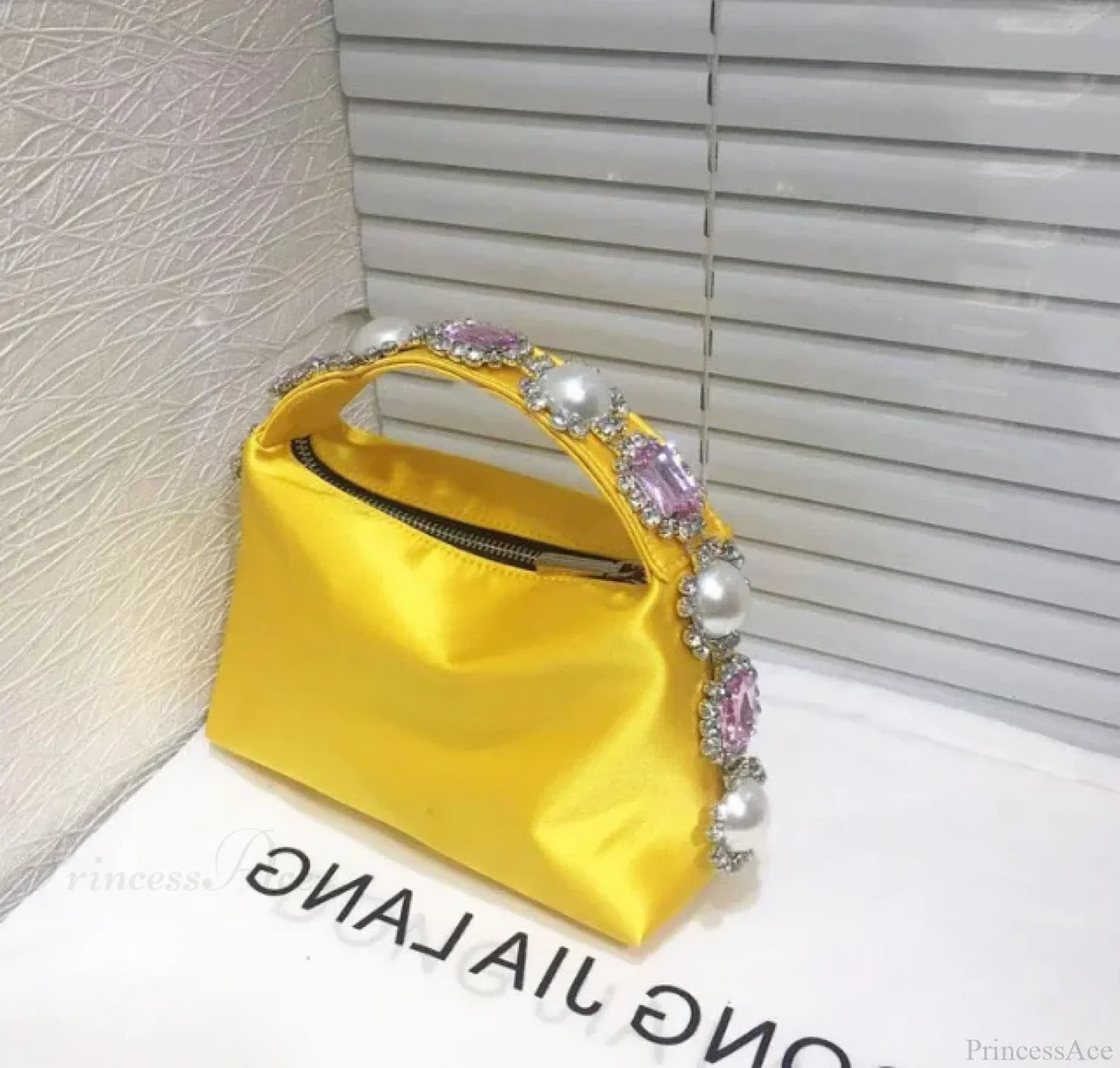 Stones Silk Phone Handbag Wristlet
