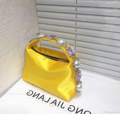 Stones Silk Phone Handbag Wristlet