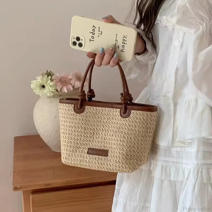 Straw Woven Rattan Summer Crossbody