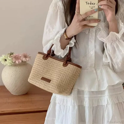 Straw Woven Rattan Summer Crossbody
