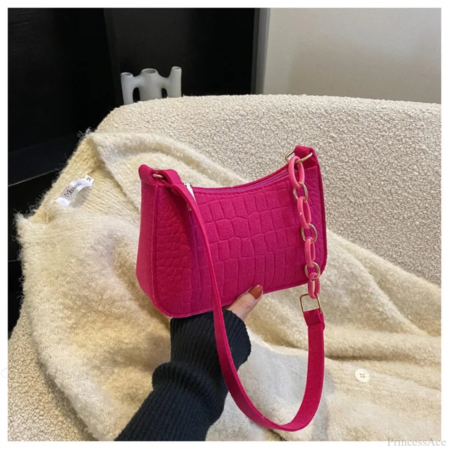 Strawberry Corduroy Mini Crossbody