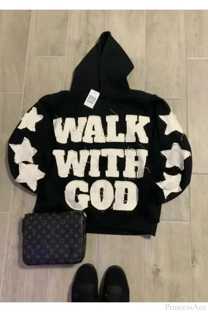 Street Style Alphabet Hoodie