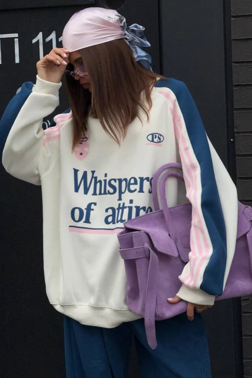 Street Style Colorful Stand Collar Oversized Comfy Two Piece Set