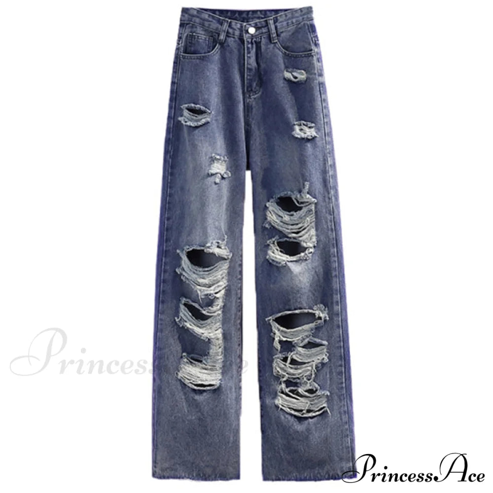 Street Style Hip Hop Ripped Jeans