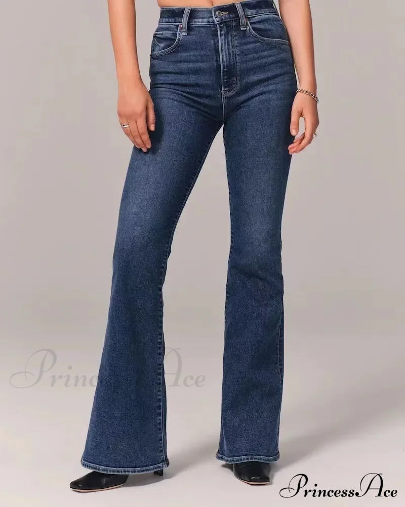 Stretch High Waist Slimming Skinny Flare Women's Casual Fashion Slim fit Small Summer New Jean
