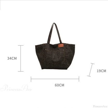 Striped Corduroy Canvas Crossbody Shoulder Bag