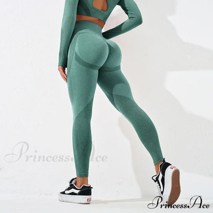 Striped High Waist Workout Elastic Fitness Legging