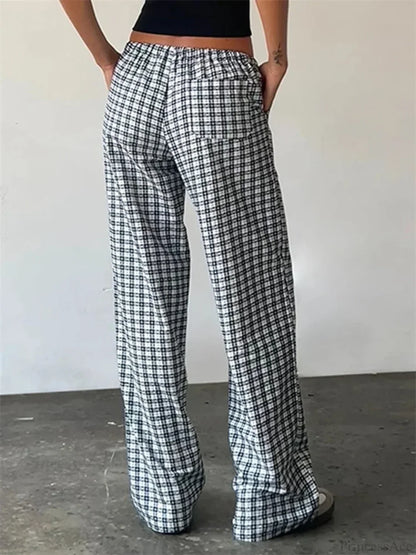 Striped Patchwork Drawstring Elastic Waist Pant