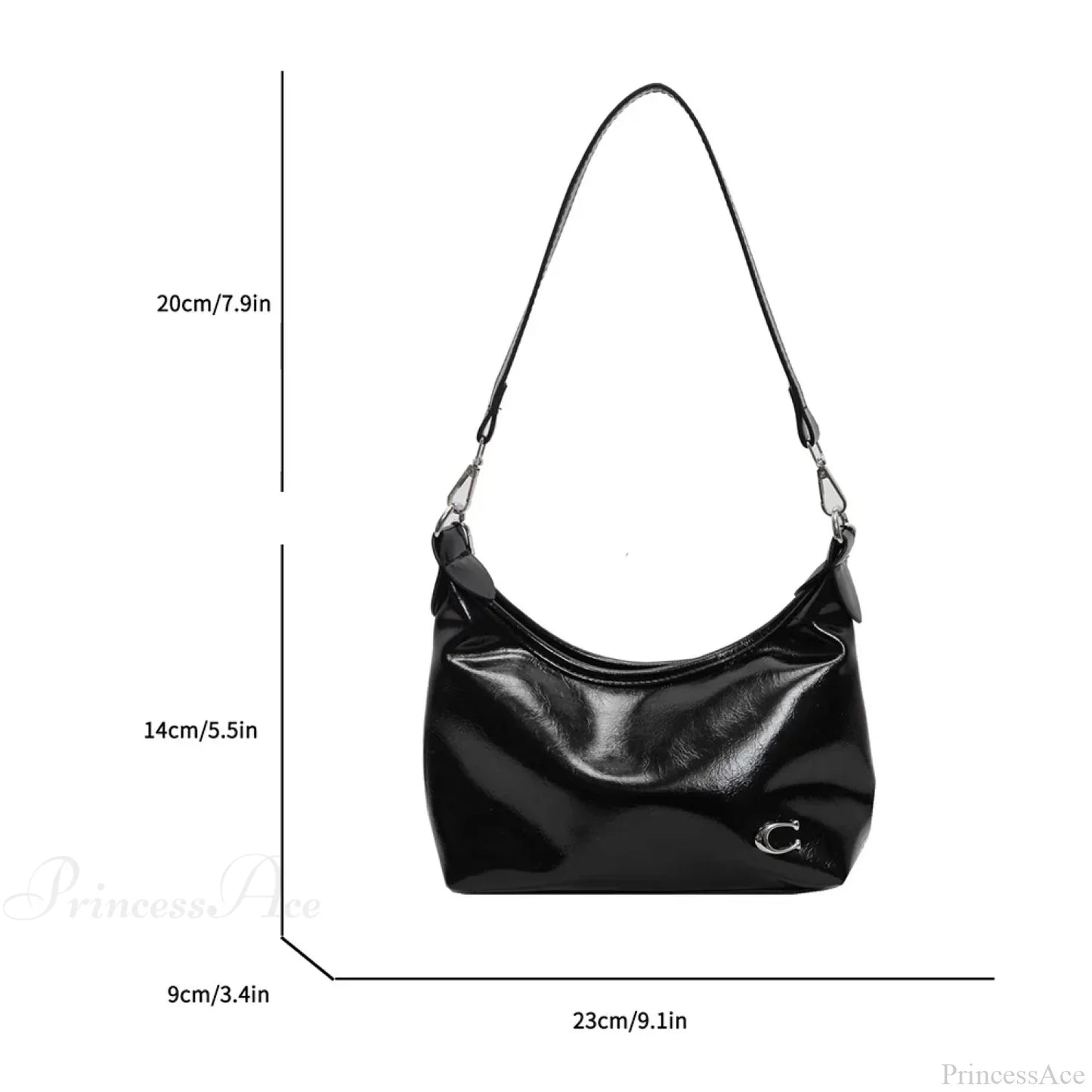 Stylish PU Crossbody Bag with Zipper
