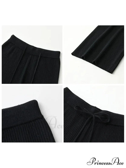 Summer Cotton Linen Wide Leg Full Length Casual Loose Waist Pants
