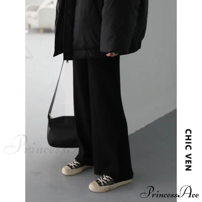 Summer Cotton Linen Wide Leg Full Length Casual Loose Waist Pants