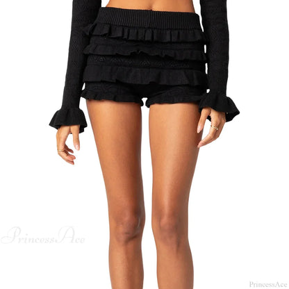 Sweet Knit Layered Casual Short