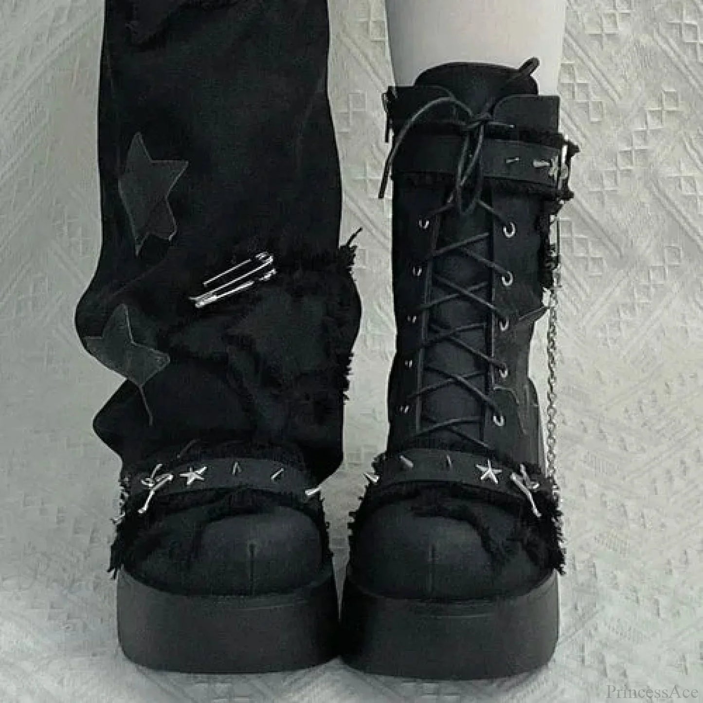 Sweet Lolita Vintage Y2K High-Heeled Gothic Platform Boot
