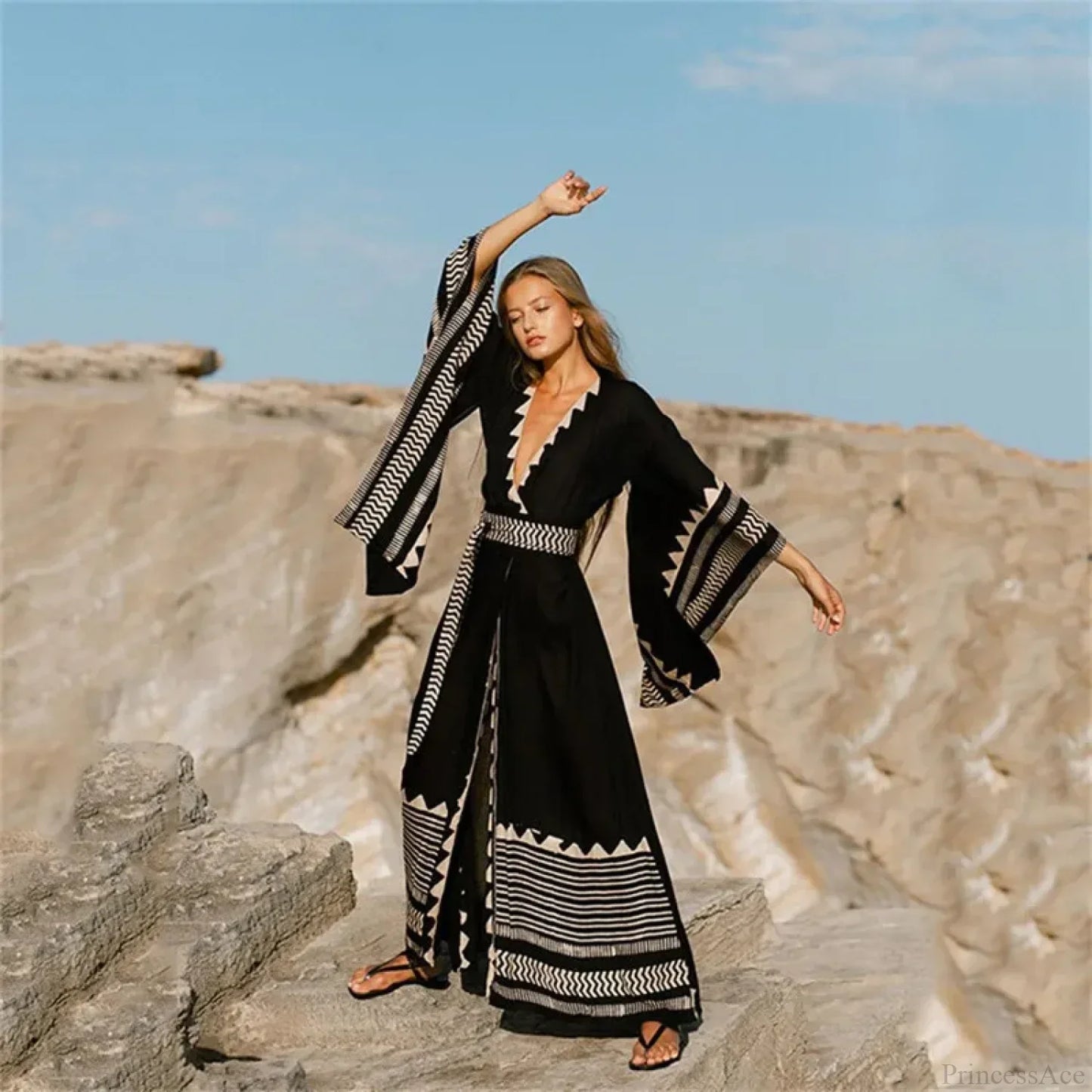 Swimwear Cover-Up Boho Dress